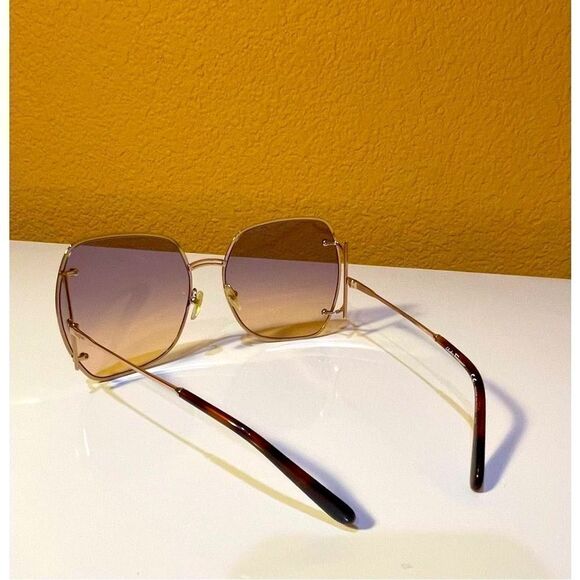 Salvatore FERRAGAMO SF202S Full Rim Extra Large Geometric Frames with Rose Gold main image 13